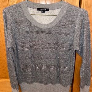 Gray Crewneck with studs